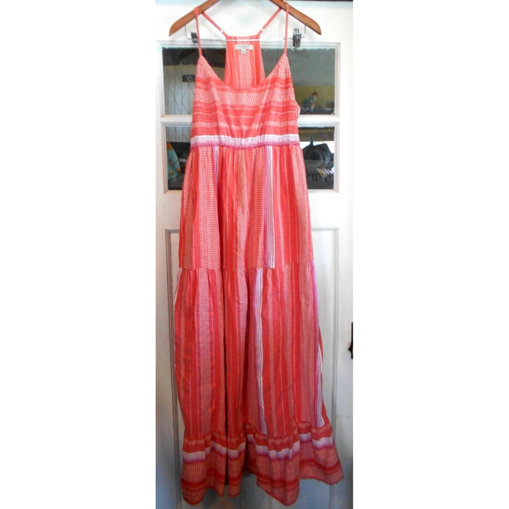 Liverpool LA Women's Bohemian Maxi Dress Size XL Retail $119 Striped Whimsycore